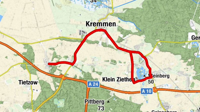 Staffelde - Charlottenau - Kremmen - Wehrkirche Vehlefanz