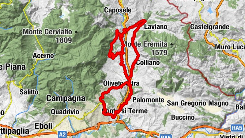 Calabritto - Quaglietta - Ponte Oliveto - La Veduta
