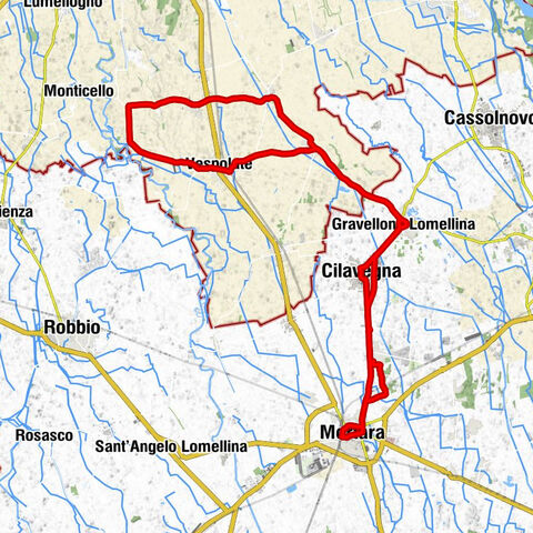 Mortara - Chiesa dei Santi Giorgio e Maurizio - Abbazia di Santa Croce - Osteria Il Cuuc