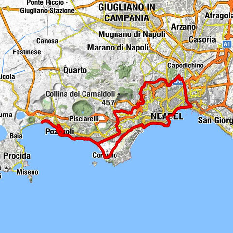 Arco Felice - Chiesa della Santa Croce - Chiesa di San Pasquale Baylon - Santa Maria dell'Arco a Campegna