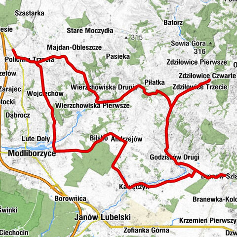 Polichna Pierwsza - Polichna Druga - Kościół pw. Świętego Jana Marii Vianneya w Polichnie - Kaplica pw. Nawiedzenia NMP