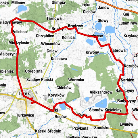 Osiedle Dobrskie - Zajazd Hacjenda - Kościół Ewangelicko-Augsburski w Turku - Kościół pw. Najświętszego Serca Pana Jezusa