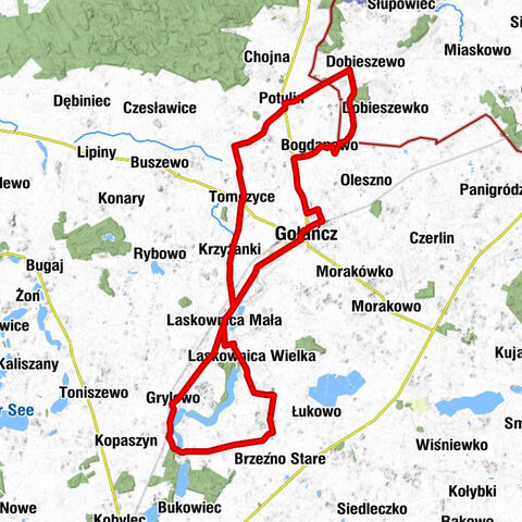 powiat wągrowiecki - Laskownica Wielka - Laskownica Mała - Gołańcz