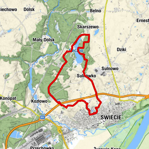 Świecie - Marianki - Sulnówko-Wybudowanie - Skarszewo