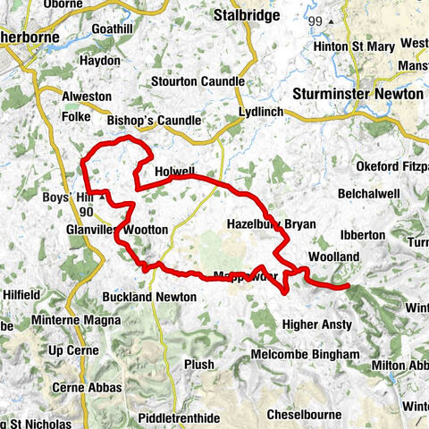 Bulbarrow Hill - Stoke Wake - Parkgate - Droop