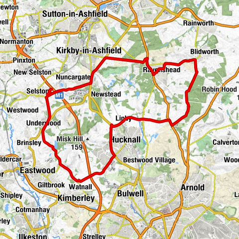 Selston CP - Blidworth Methodist Chapel - Church of St Mary of the Purification - Ashfield