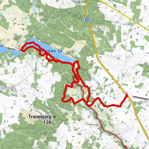 Sandvad - Hage - Rørbæk - Tinnet Krat