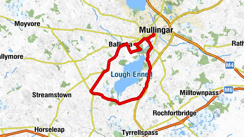 Mullingar - Belmount Bridge - Ballinea - Castletown Geoghegan