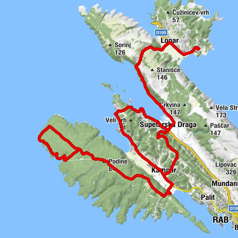 Mikolaci - Zlatni zalaz - Vršanov vrh - Podine
