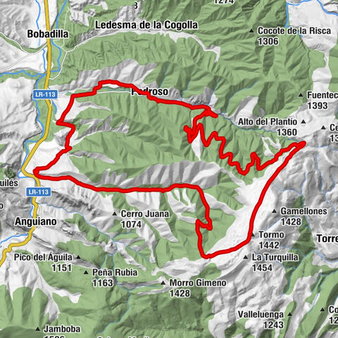 Pedroso - Fuente la Yegua - Cerro la Vuelta - Tormo