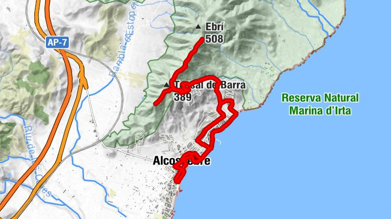 Alcossebre - Urbanització el Palmar - El Pinar - Ermita de Sant Benet i Santa Llúcia