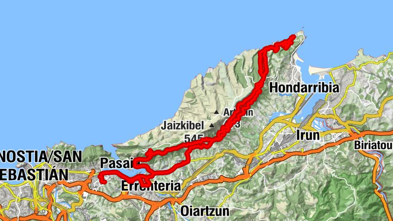 Altza - Pasaia - Errenteria - Urrullo gaina