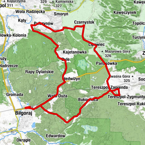 Biłgoraj - Kościół pw. Świętego Jana Chrzciciela - Kościół pw. Miłosierdzia Bożego w Lipowcu - Kościół pw. Matki Bożej Częstochowskiej w Tereszpolu