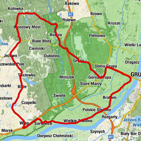 Wiąg - Sartowice - Sartowice Dolne - Grudziądz