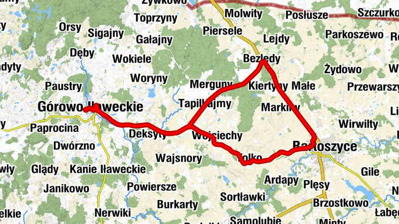 Róża Wiatrów - Górowo Iławeckie - Bartoszyce - Kaplica pw. Świętego Wojciecha