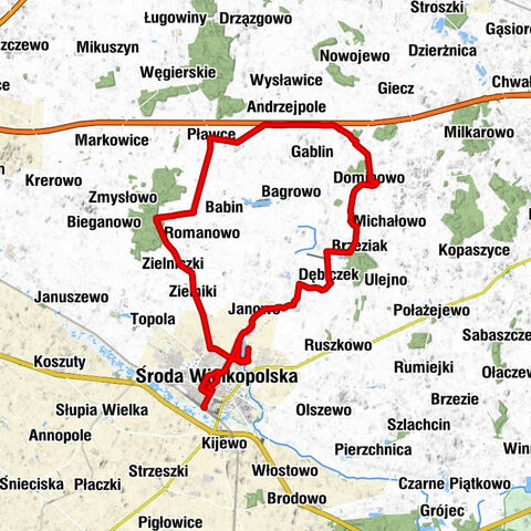 Środa Wielkopolska Wąskotorowa - Kościół pw. Najświętszego Serca Jezusa - Kościół pw. św. Wawrzyńca w Mącznikach - Kościół pw. Świętego Andrzeja Boboli