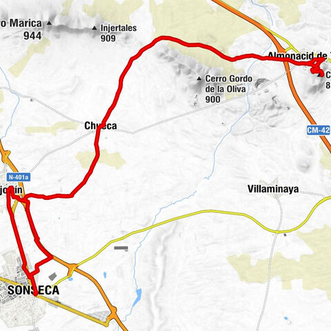 Sonseca - Ajofrín - Chueca - Cerro del Castillo