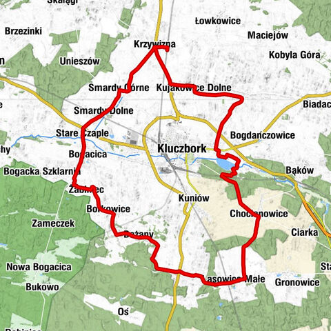 Krzywizna - Dworek Osroja - Kościół pw. Wniebowzięcia NMP - Kościół pw. Narodzenia Najświętszej Maryi Panny (stary)