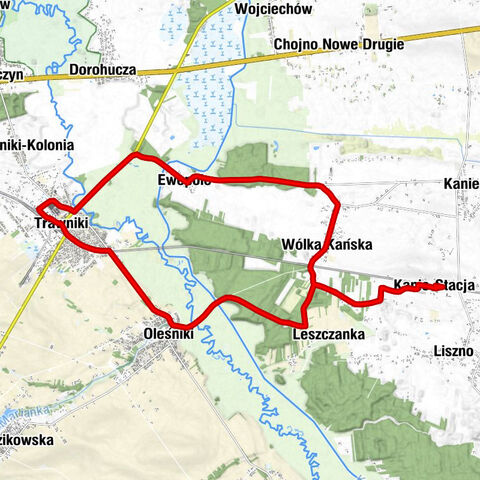Kanie-Stacja - Koziniec - Wólka Kańska - Ewopole