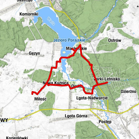 Miłość - Kuźnica-Bory - Nowa Kuźnica - Oczko