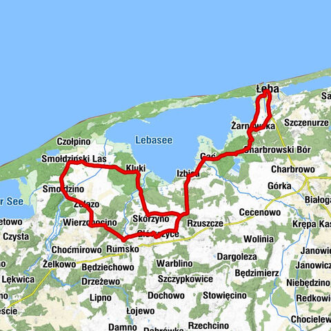 Bar Pod Sosną - Smołdziński Las - Kościół pw. Świętego Józefa - Łeba