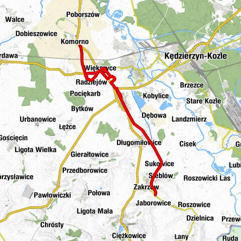 Komorno - Buda - Nowy Dwór - Zajazd PIK