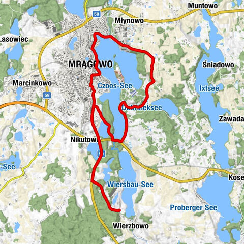 powiat mrągowski - Nikutowo - Osiedle Nikutowo - Mrągowo