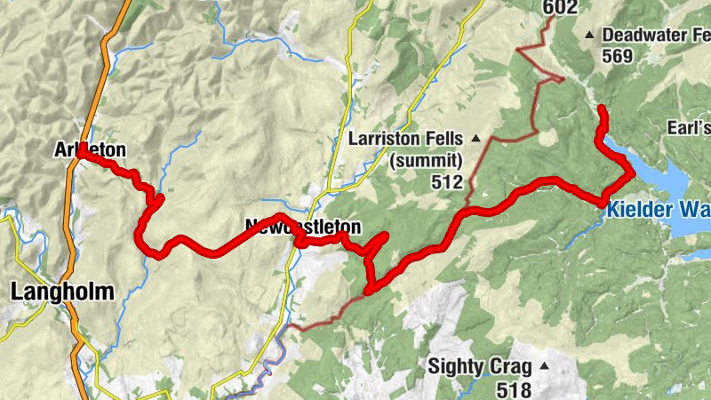 Brierly Hill - Ewe Rig - Castle Hill - Kielder