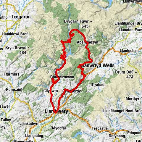 Llandovery - Cilycwm - Soar-Y-Mynydd