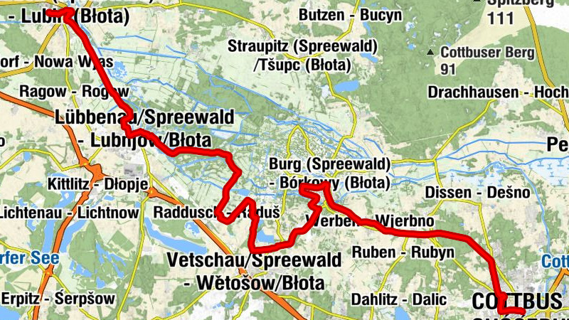 Lübben (Spreewald) / Lubin (Błota) - Sankt-Nikolai-Kirche - Klosterkirche - Cottbus - Chóśebuz
