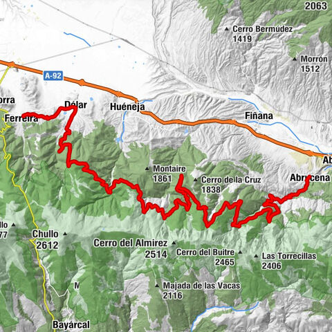 El Hogar de Ferreira - Collado Carchena - Cerro las Lastras - Abrucena