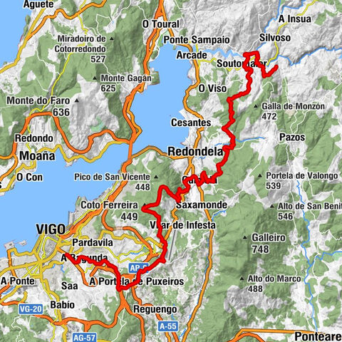 Capela da Virxe da Peña de Francia - Igrexa de San Martiño de Ventosela - Alto do Faquiño - Vigo