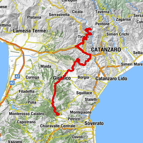 Gimigliano superiore - Monte Andrea - Monte Pompulello - Cenadi