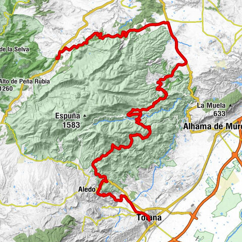 Cabezo del Albergue - Cabezo de los Castillicos - Collado de la Zurra - Iglesia Parroquial de Santiago