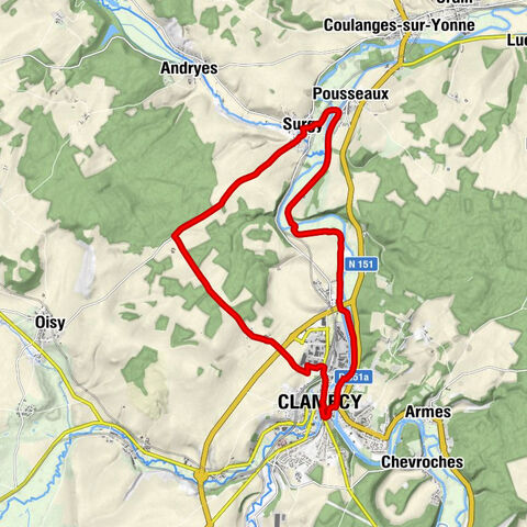 Clamecy - Pousseaux - Auberge de l'Orme - Église Saint-Martin