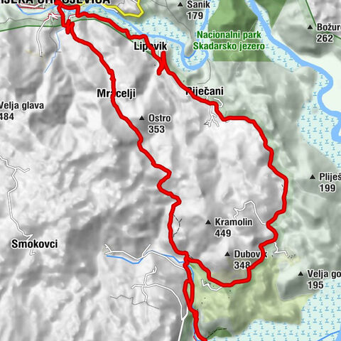 Stari Most - Mracelji - Poseljani - Rijeka Crnojevića
