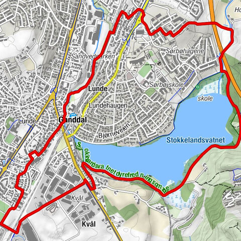 Sandnes - Lunde - Ganddal