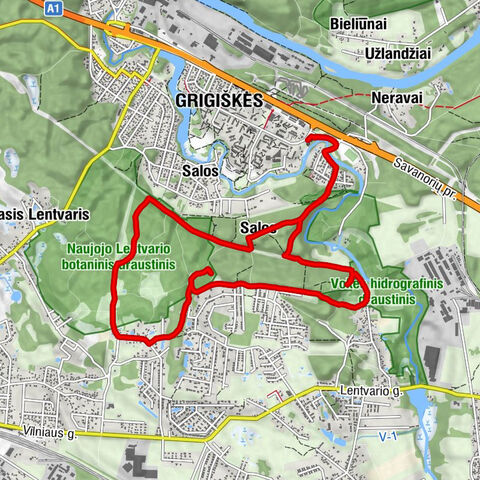 Grigiškės - Salos - Sakalų kalvos