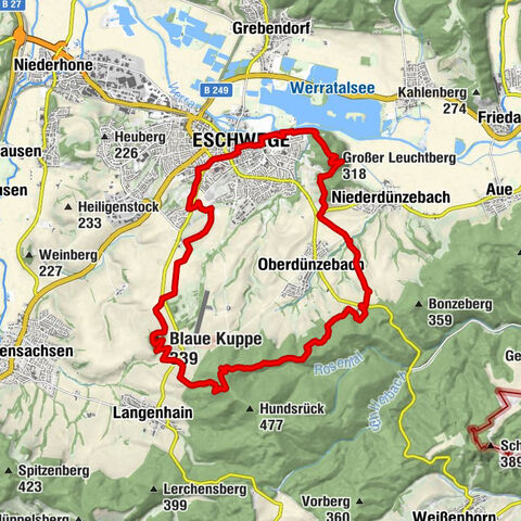 Premium route P3 Blaue Kuppe - Eschwege