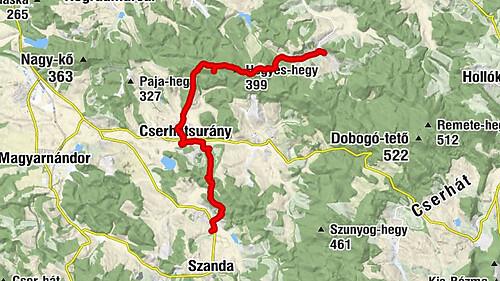 OKT-101, 102 Terény - Nógrádsipek 17,0 km