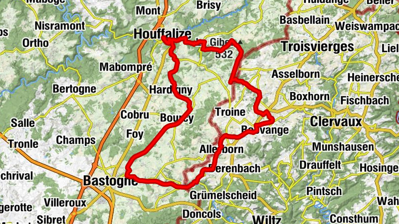 Pistes cyclables belges et chemins de forêts au Luxembourg