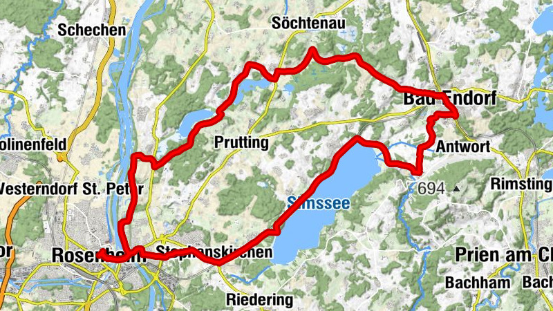 Bad Endorf-Rosenheim-Hofstättersee-Rinssee-Bad Endorf