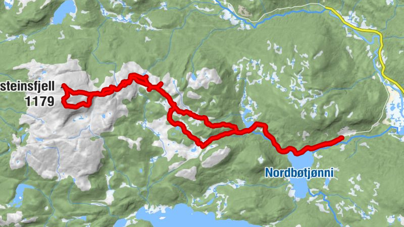 Adembenemend uitzicht op de Oysteinsfjell