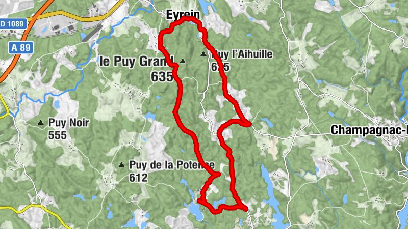 Leisure cycling route: Château de Sédières