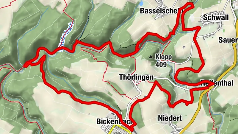 Traumschleife Øvre Baybachtal
