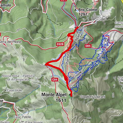 Croce cardini  -  monte Alpet
