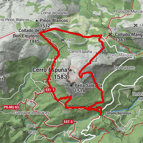 Rundtour mit Cerro Espuna und Pena Soleada, Totana, Region Murcia/Spanien