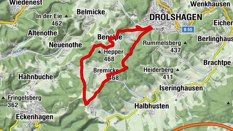 Drolshagen A9 Viel Fernsicht und ein Labyrinth