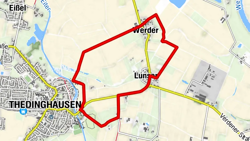 Lunsen/Werder-Rote Strecke