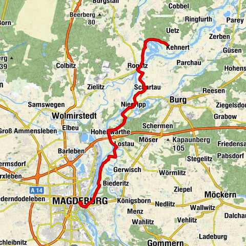 Rad-Rundreise durch die Elbauen | 6. Etappe (Magdeburg)